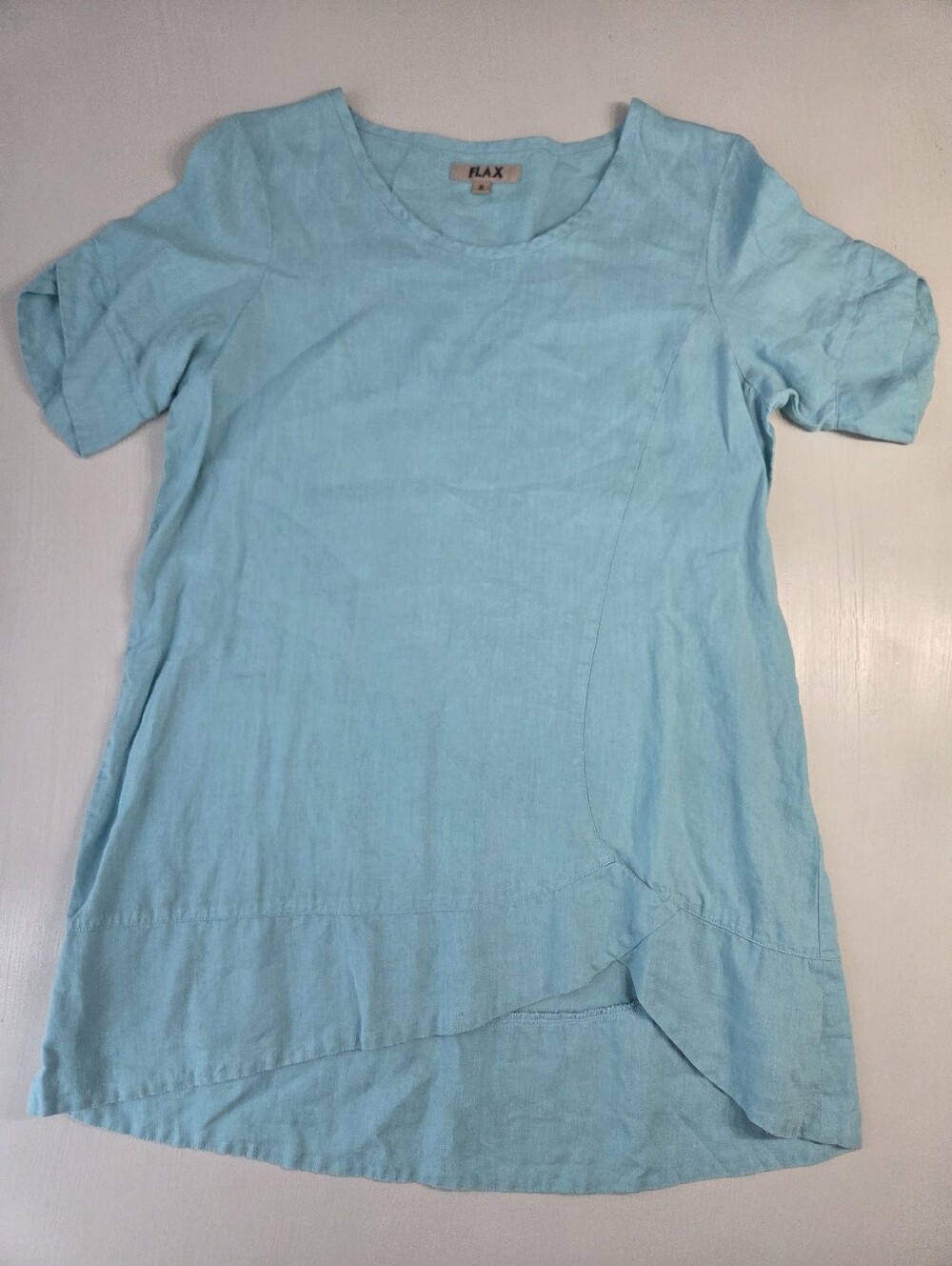 Flax Linen Scallop Tunic